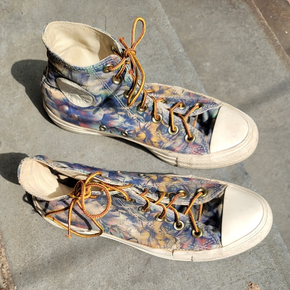 Converse All Star Chuck Taylor Hawaiian Flowers- Women's Size 7 - Picture 2 of 11